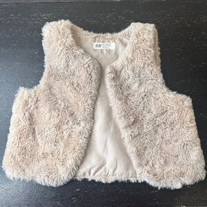 H&M Plush Beige Vest